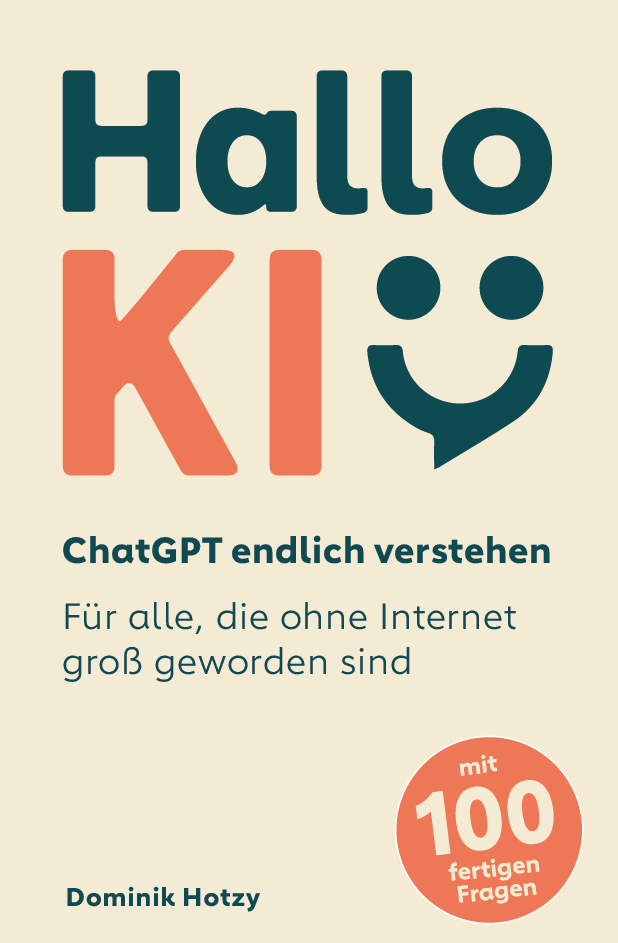 Buchcover: Hallo KI — ChatGPT endlich verstehen